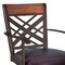 Armen Living Tahiti 30" Arm Barstool in Auburn Bay finish with Brown Pu upholstery LCTA30ARBABR - alternate 4